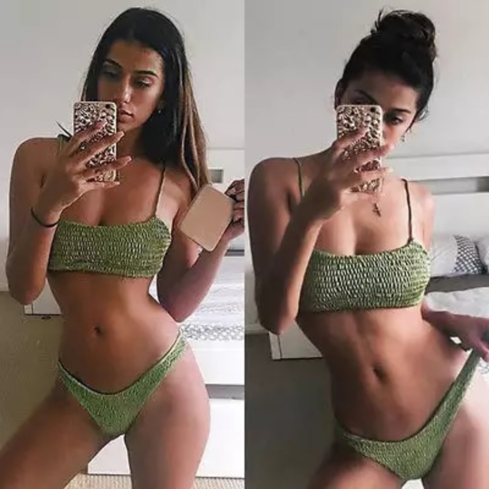 NEW GREEN Laguna Beach Bikini Set - Picture 2 of 5